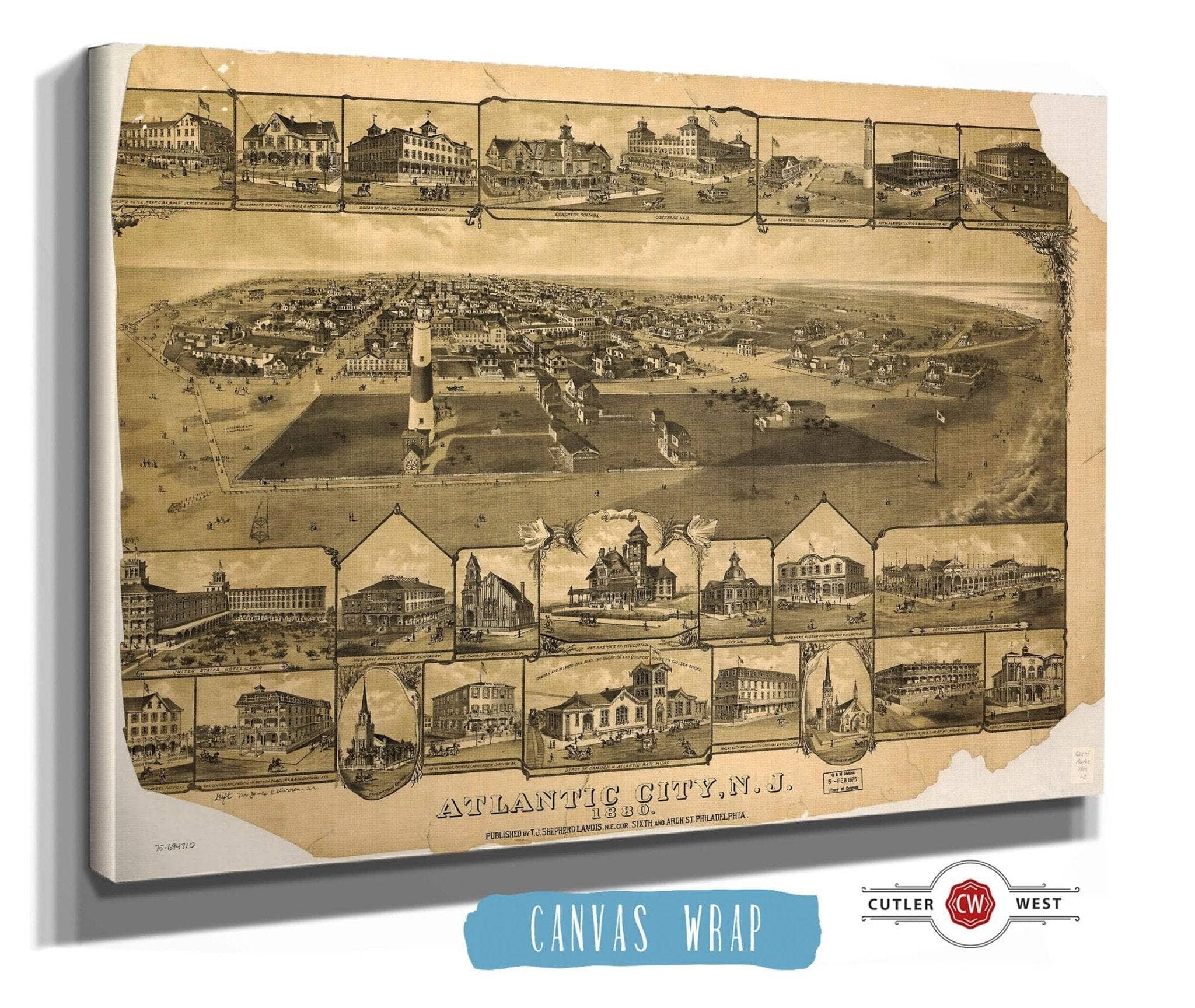 Atlantic City Nj 1880 State of New Jersey