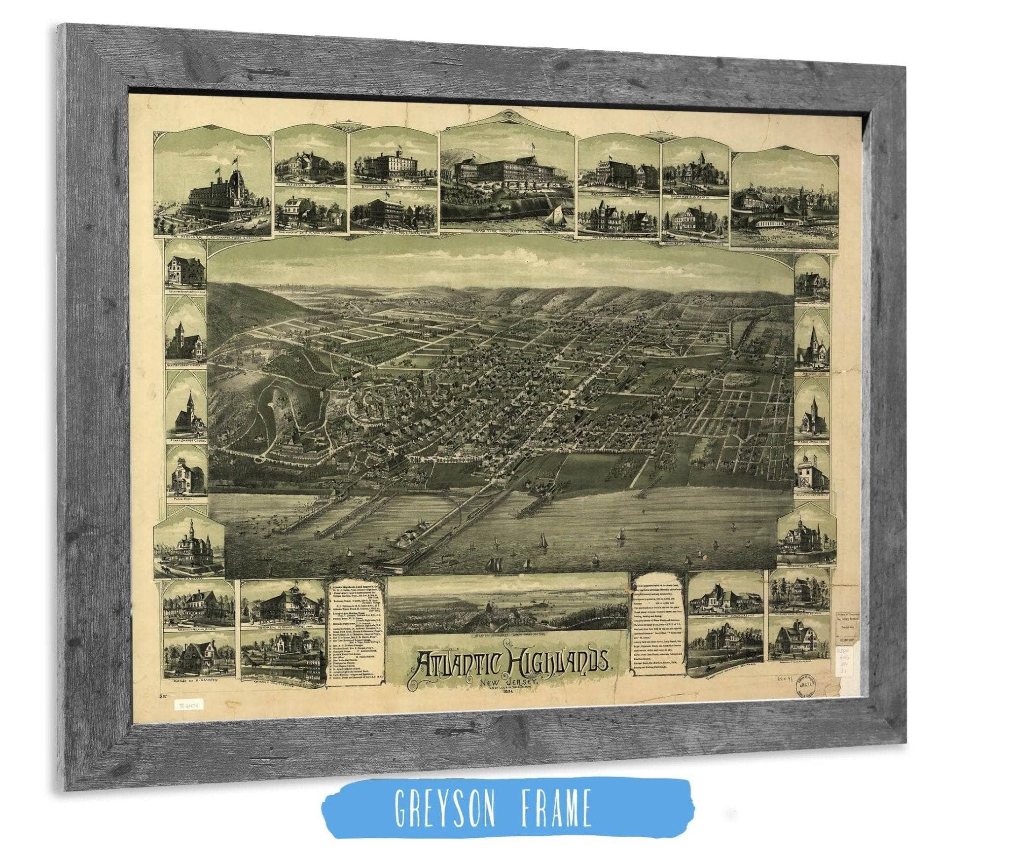 Atlantic Highlands New Jersey 1894 State of New Jersey