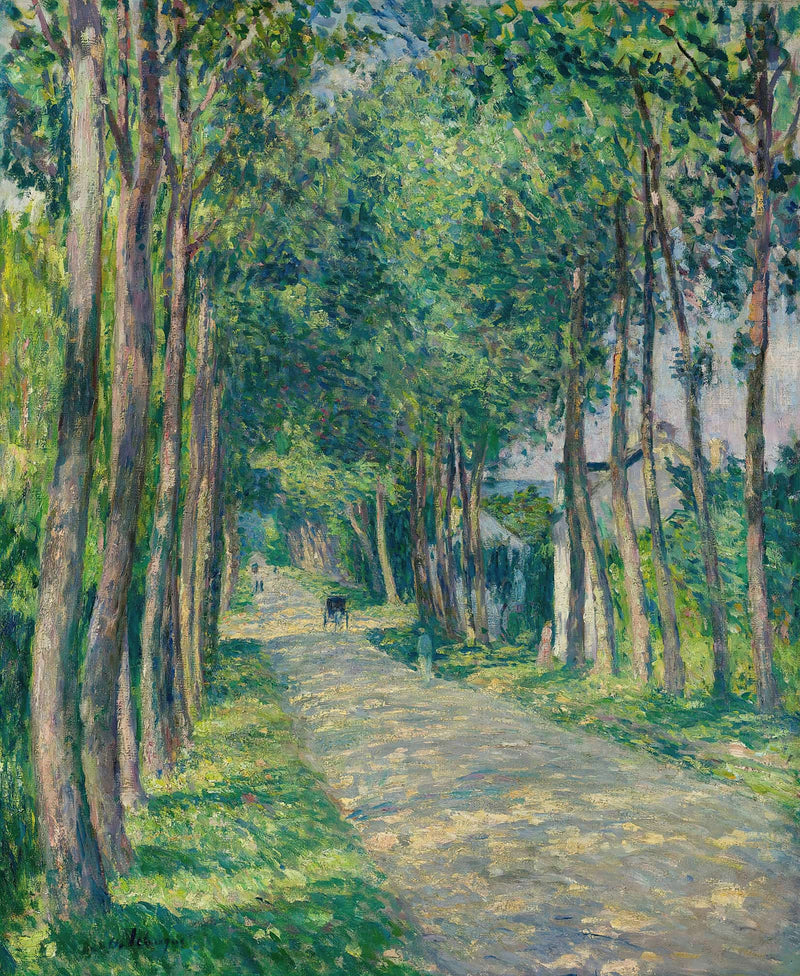 Attelage Sur Une Route Ensoleillee by Henri Lebasque