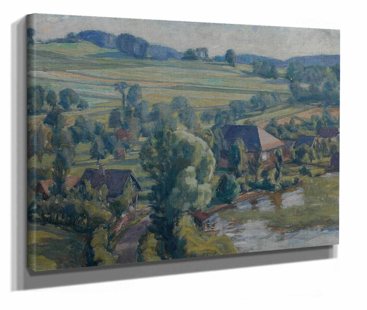 Atterseelandschaft Bei Unterbuchberg by Walther Gamerith