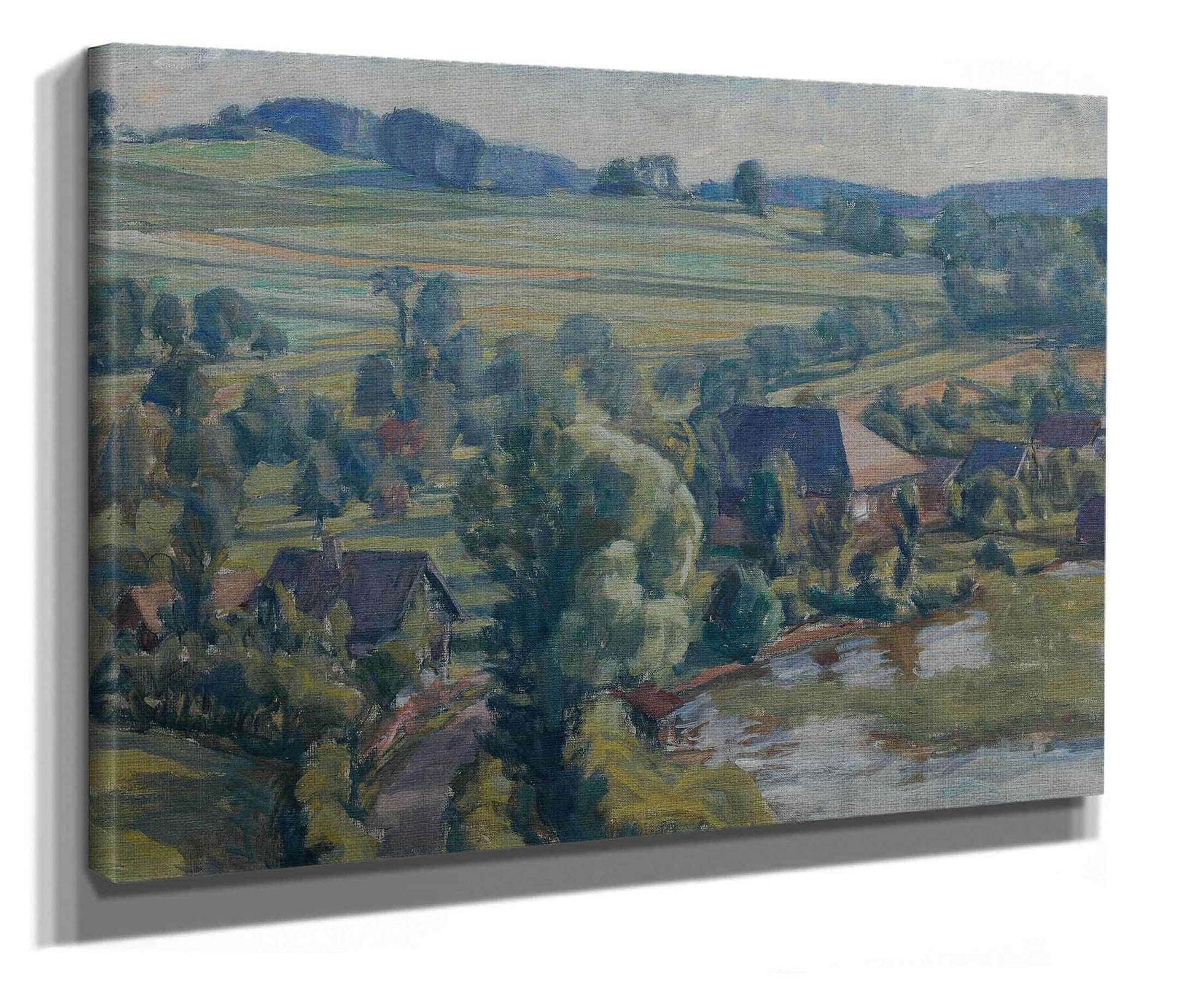Atterseelandschaft Bei Unterbuchberg by Walther Gamerith