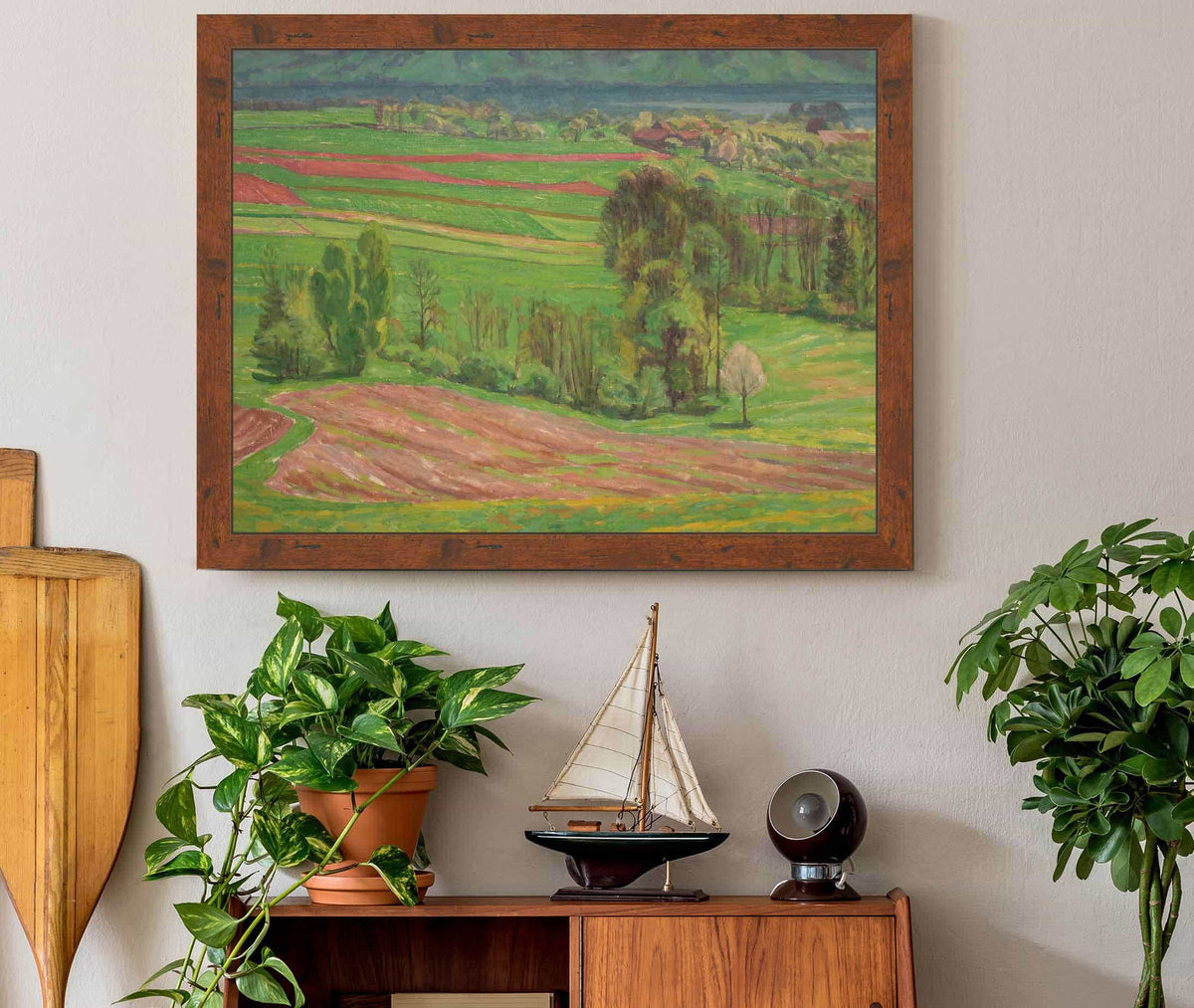 Atterseelandschaft Im Fruhling by Walther Gamerith