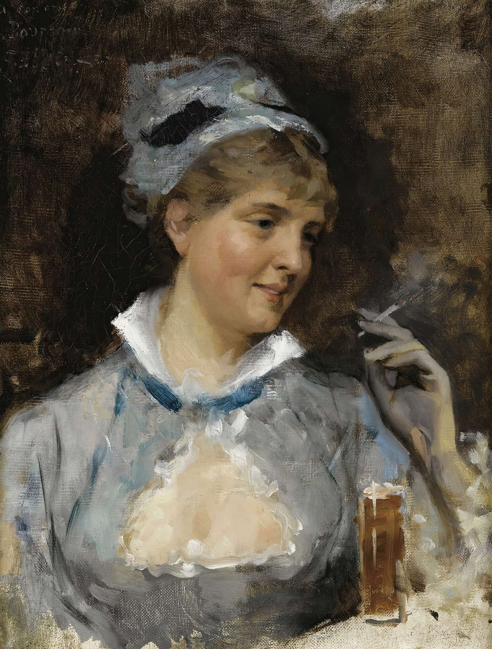 Au Bar by Albert Edelfelt
