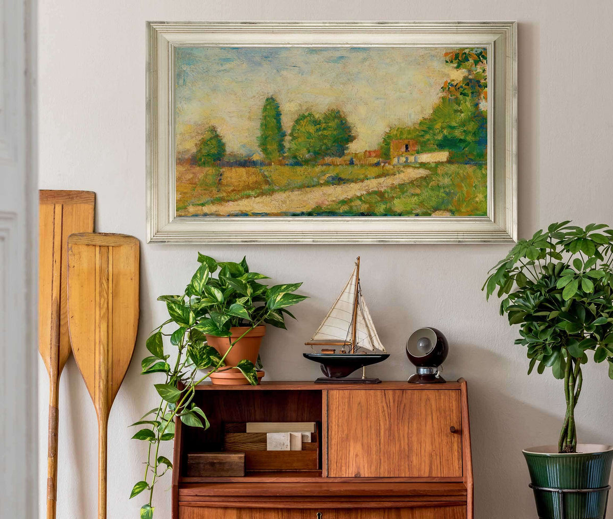 Au Bord Du Village by Georges Seurat