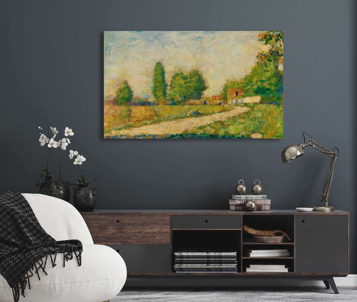 Au Bord Du Village by Georges Seurat