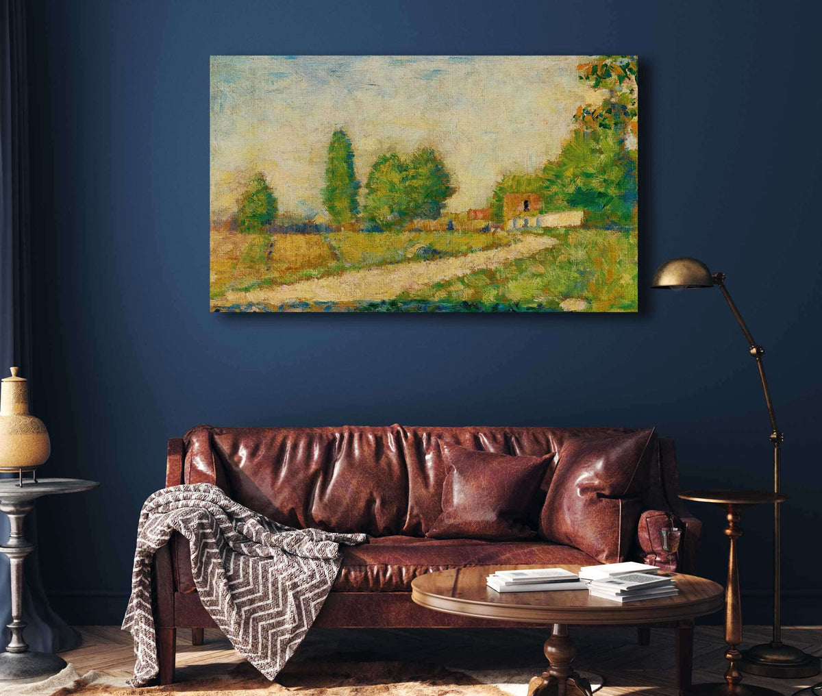 Au Bord Du Village by Georges Seurat