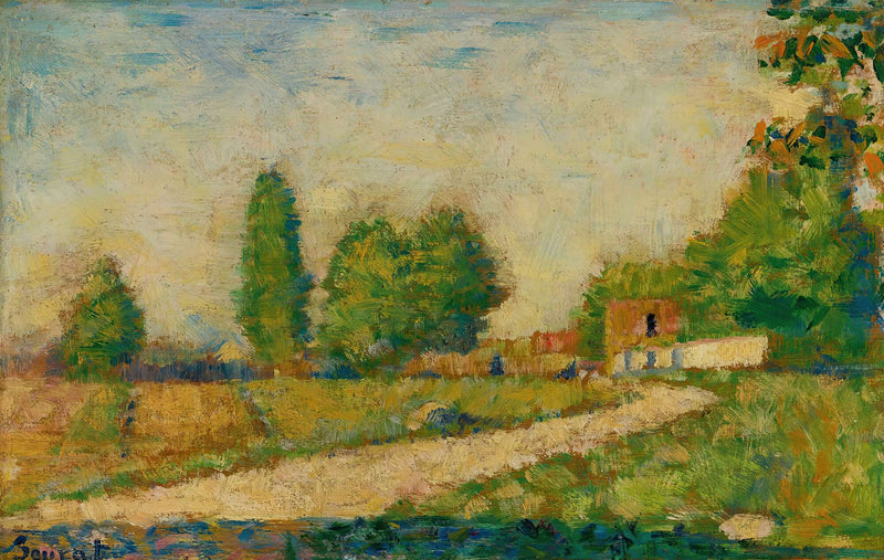 Au Bord Du Village by Georges Seurat