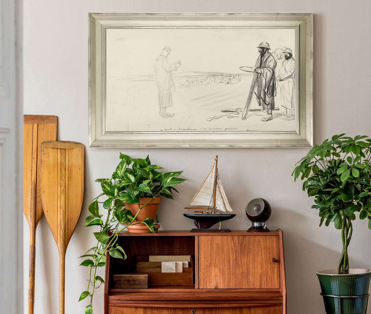 Au Front De Champagne Les Dernieres Prieres by Jean Louis Forain