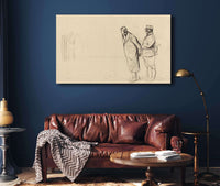 Au Front De Vincennes Bolo Pacha by Jean Louis Forain