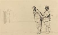 Au Front De Vincennes Bolo Pacha by Jean Louis Forain