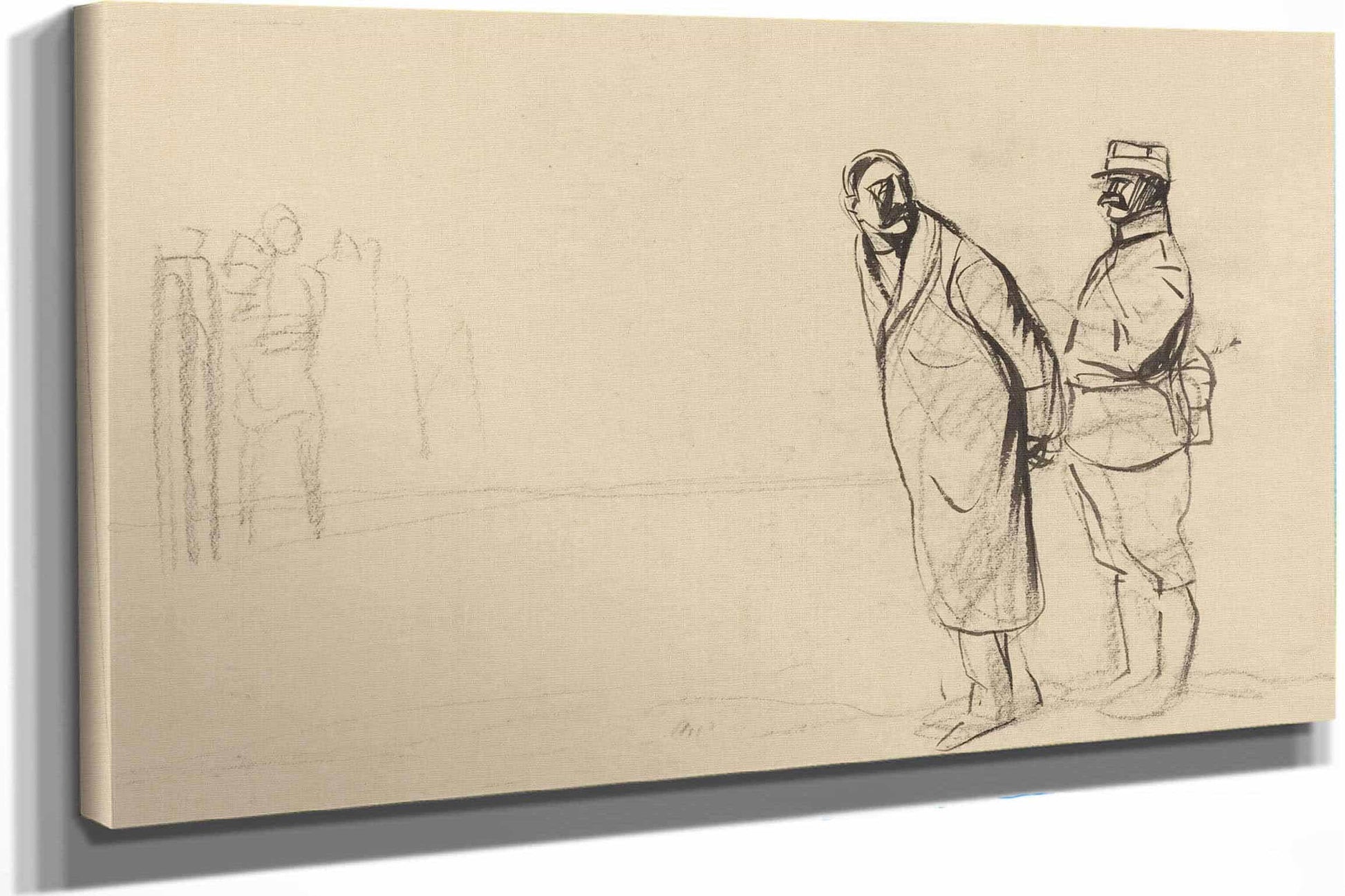 Au Front De Vincennes Bolo Pacha by Jean Louis Forain