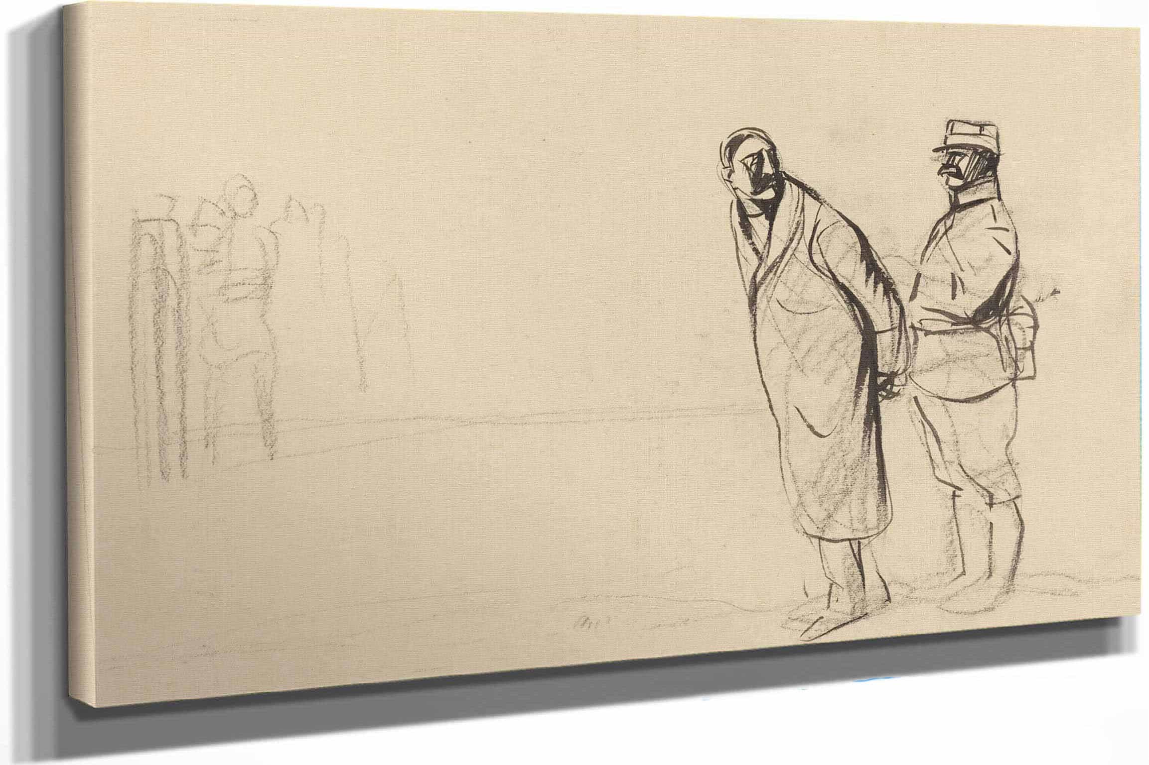 Au Front De Vincennes Bolo Pacha by Jean Louis Forain
