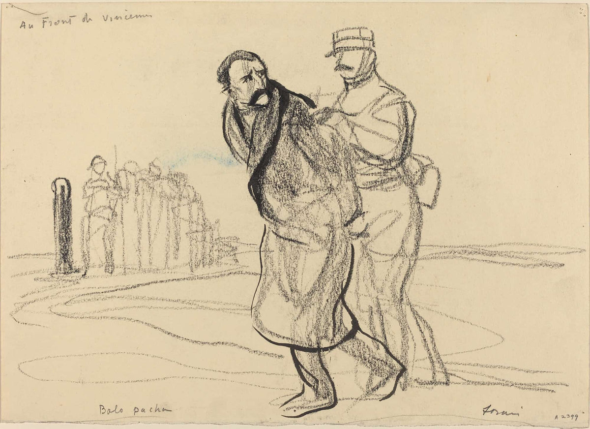 Au Front De Vincennes Bolo Pacha Ii by Jean Louis Forain