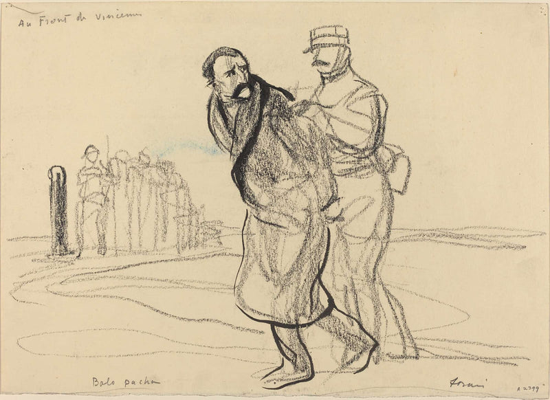 Au Front De Vincennes Bolo Pacha Ii by Jean Louis Forain