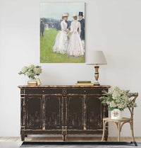 Au Grand Prix De Paris At The Grand Prix De Paris by Childe Hassam