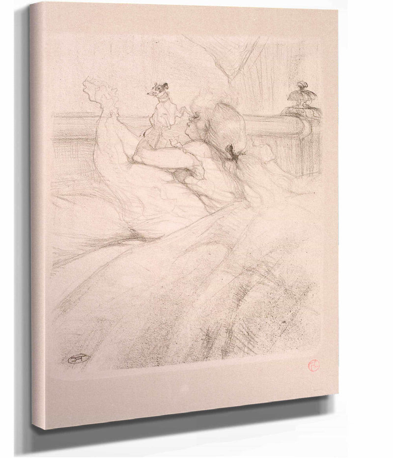 Au Lit  by Henri De Toulouse Lautrec
