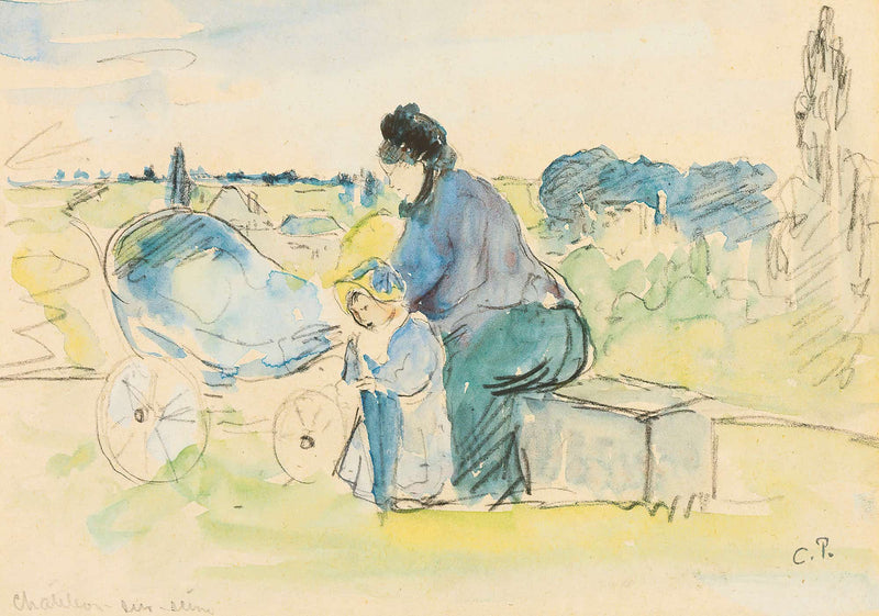 Au Parc by Camille Pissarro