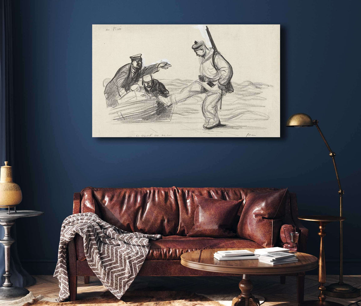 Au Piree Le Depart Des Boches by Jean Louis Forain