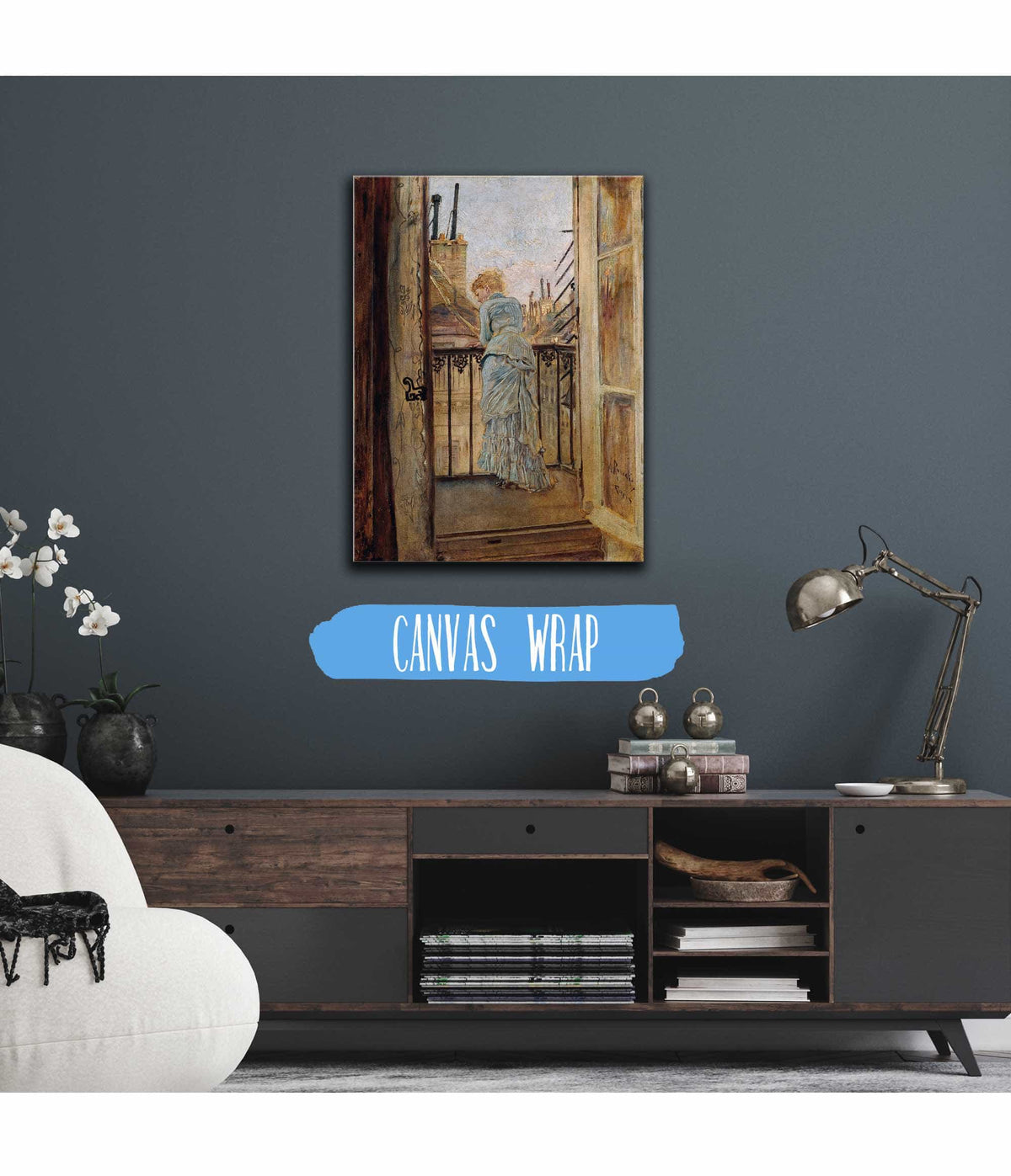 Auf Dem Balkon by Anton Romako