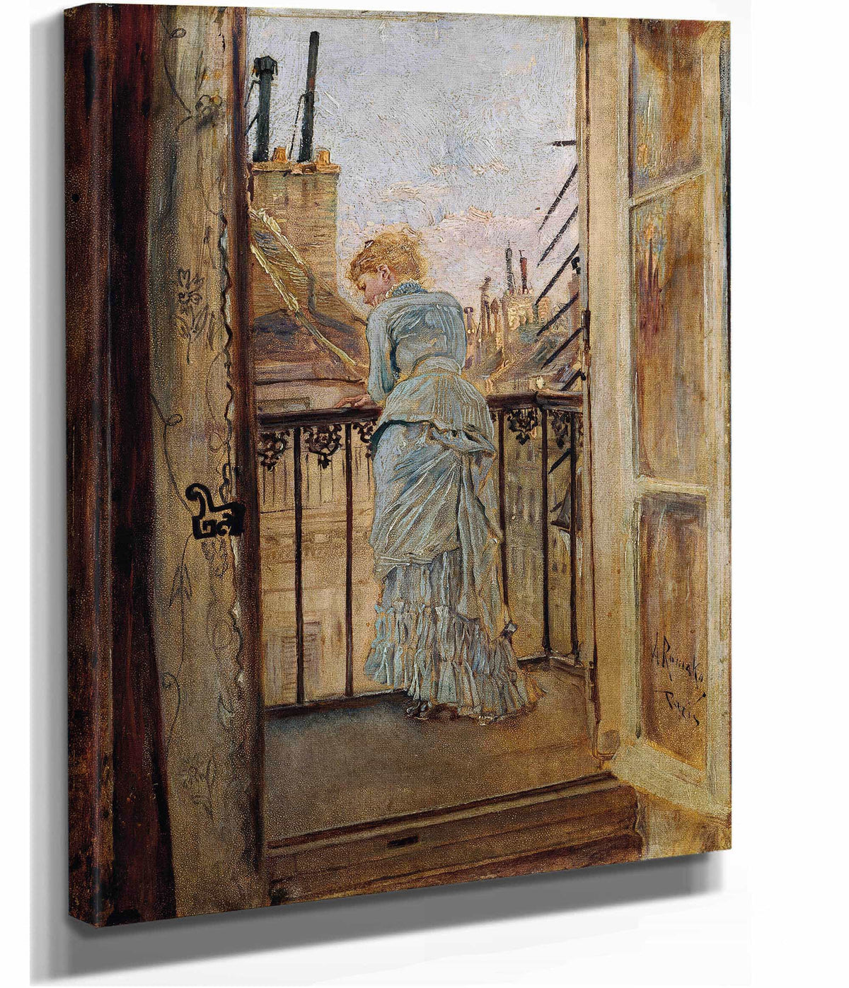 Auf Dem Balkon by Anton Romako