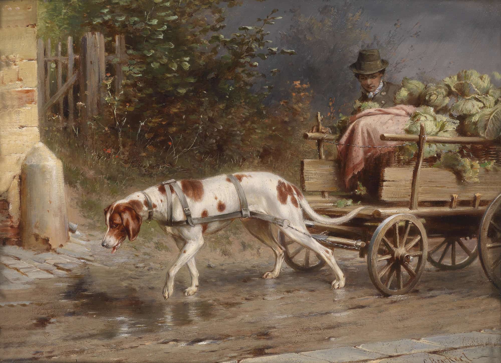 Auf Dem Weg Zum Markt by Carl Reichert