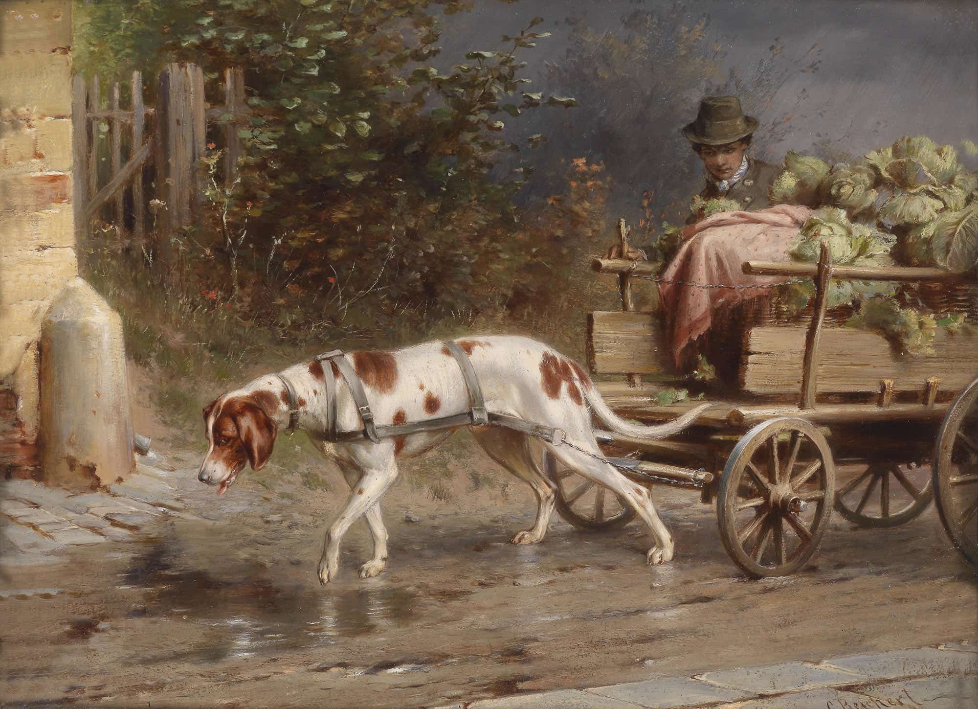 Auf Dem Weg Zum Markt by Carl Reichert