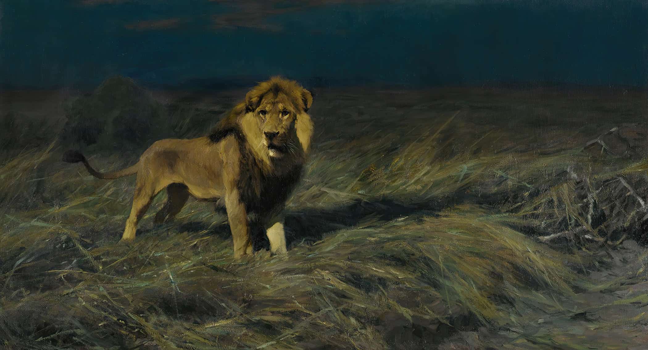 Auf Der Suche Nach Beute In Search Of Prey by Wilhelm Kuhnert