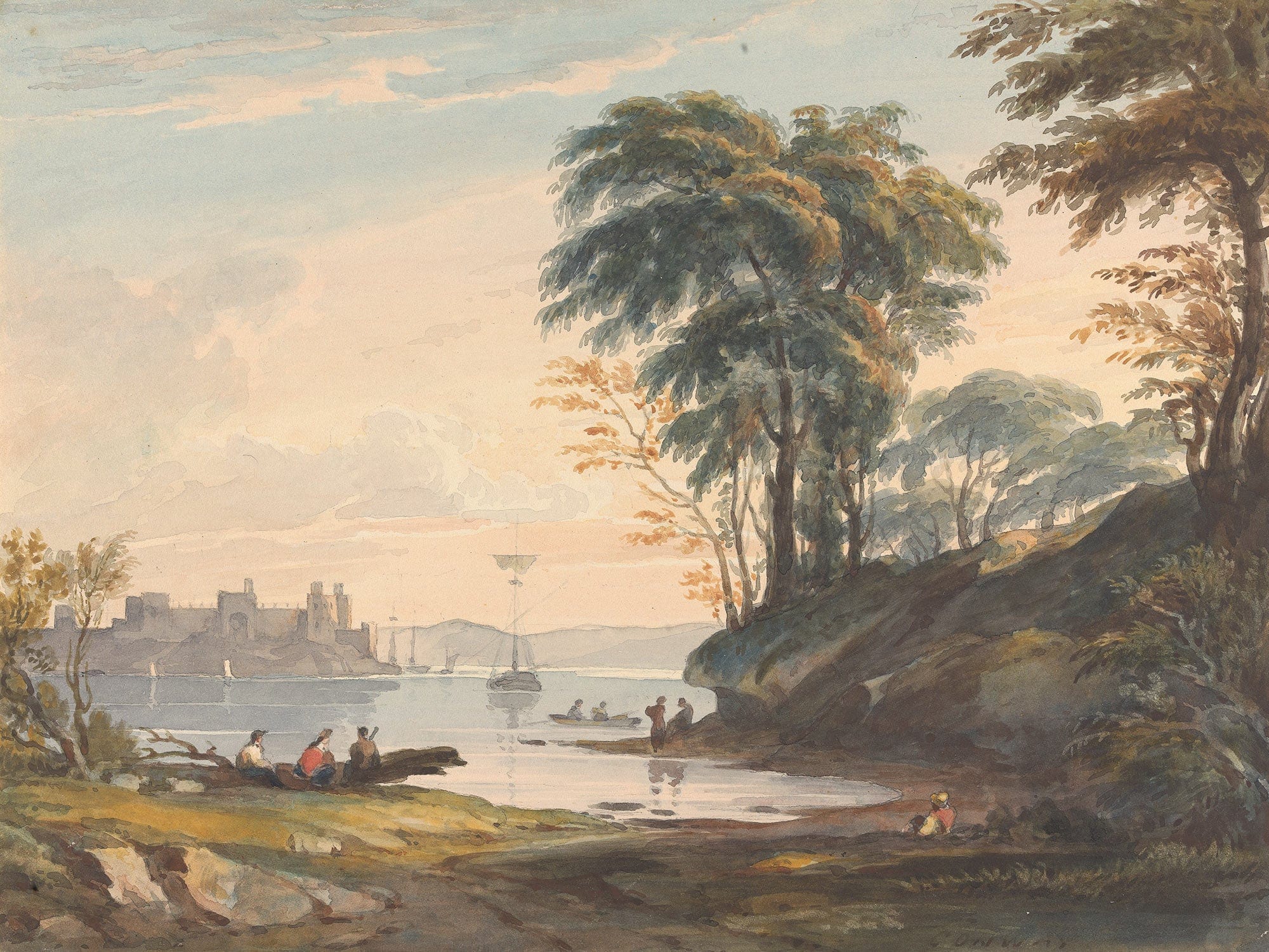 Augt Th Conway Castle by Thomas Sully