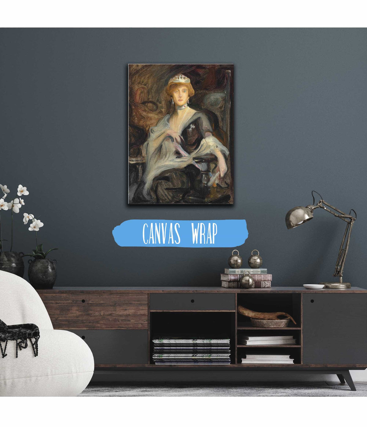 Auguste Victoria Queen Of Portugal In Exile A Study by Philip Alexius De Laszlo