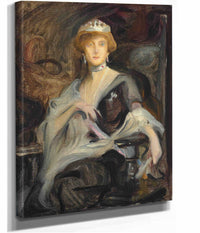 Auguste Victoria Queen Of Portugal In Exile A Study by Philip Alexius De Laszlo