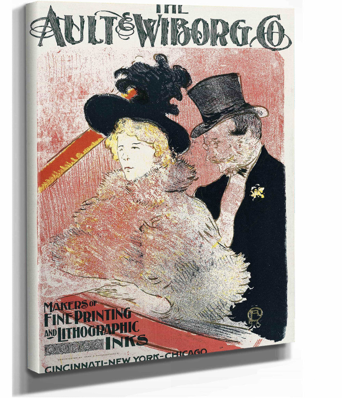 Ault And Wiborg Ad by Henri De Toulouse Lautrec
