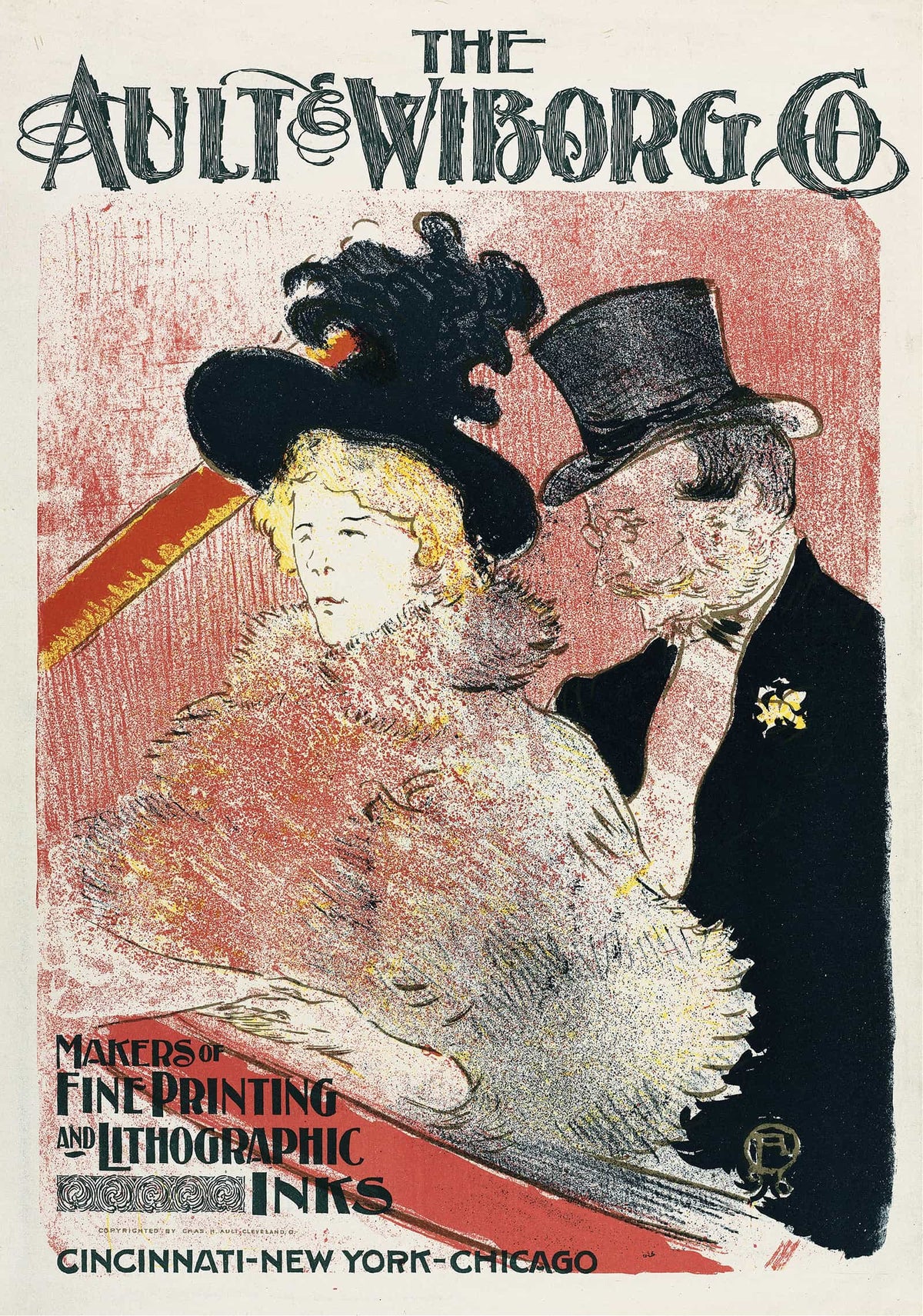 Ault And Wiborg Ad by Henri De Toulouse Lautrec
