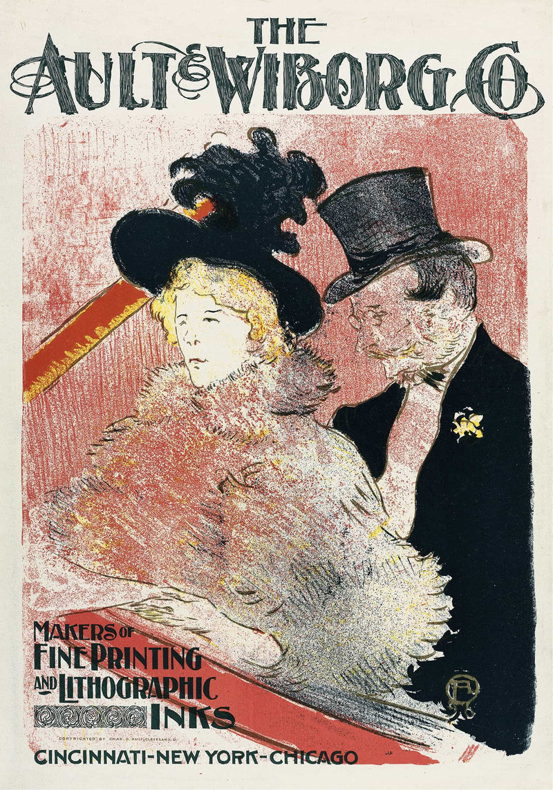 Ault And Wiborg Ad by Henri De Toulouse Lautrec