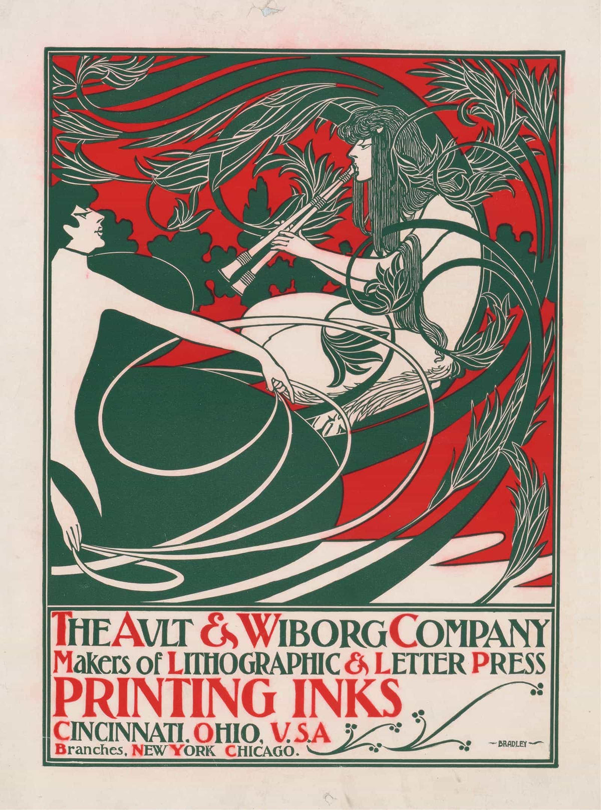 Ault & Wiborg Company Makers Of Lithographic & Letter Press Printing Inks S by Will Bradley