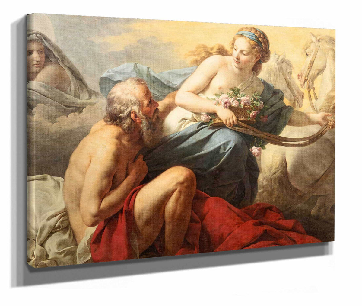 Aurora And Tithonus by Louis Jean Francois Lagrenee