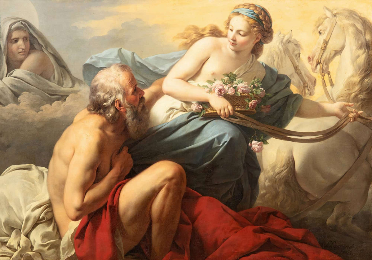 Aurora And Tithonus by Louis Jean Francois Lagrenee