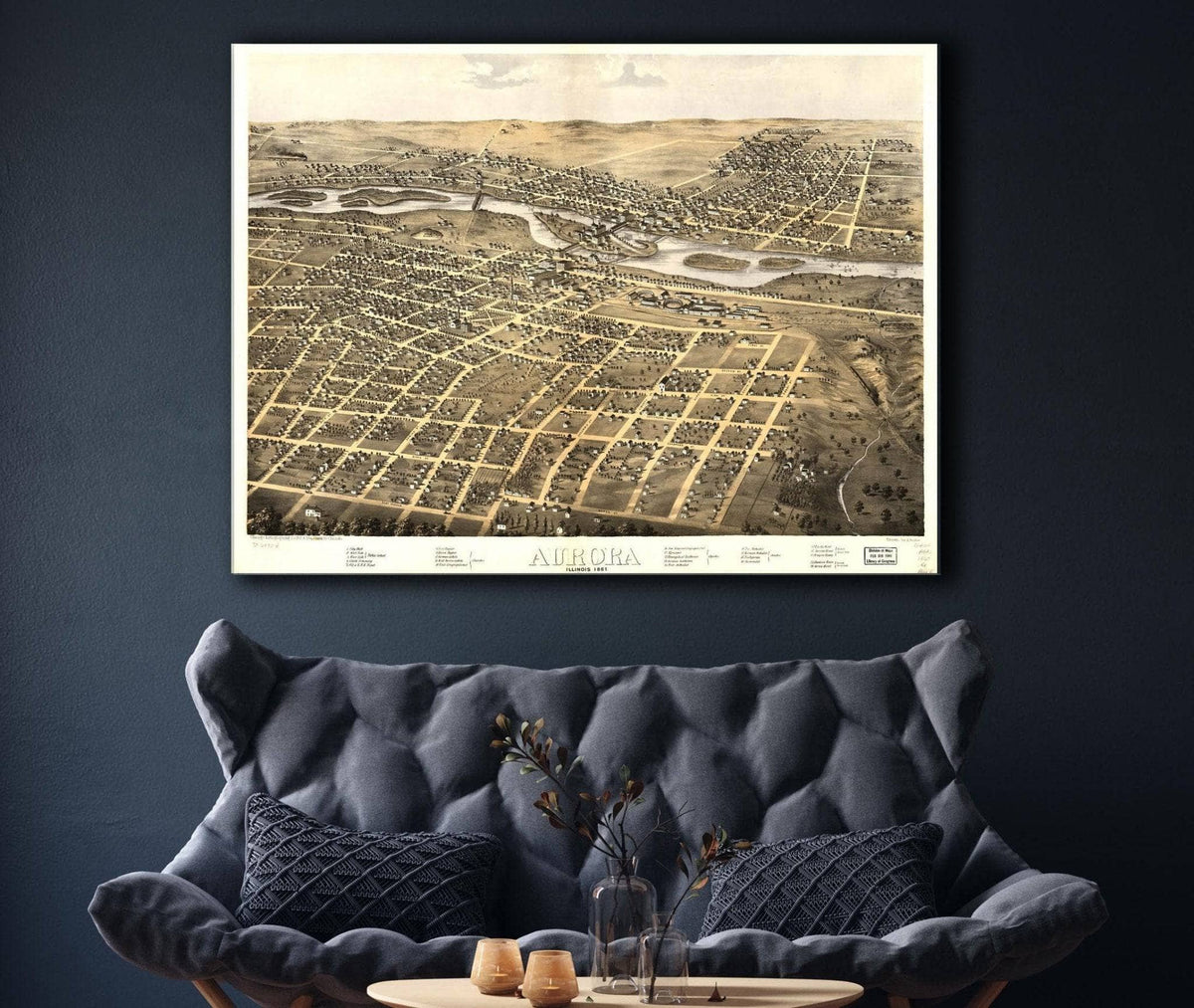 Aurora Illinois 1867 State of Illinois