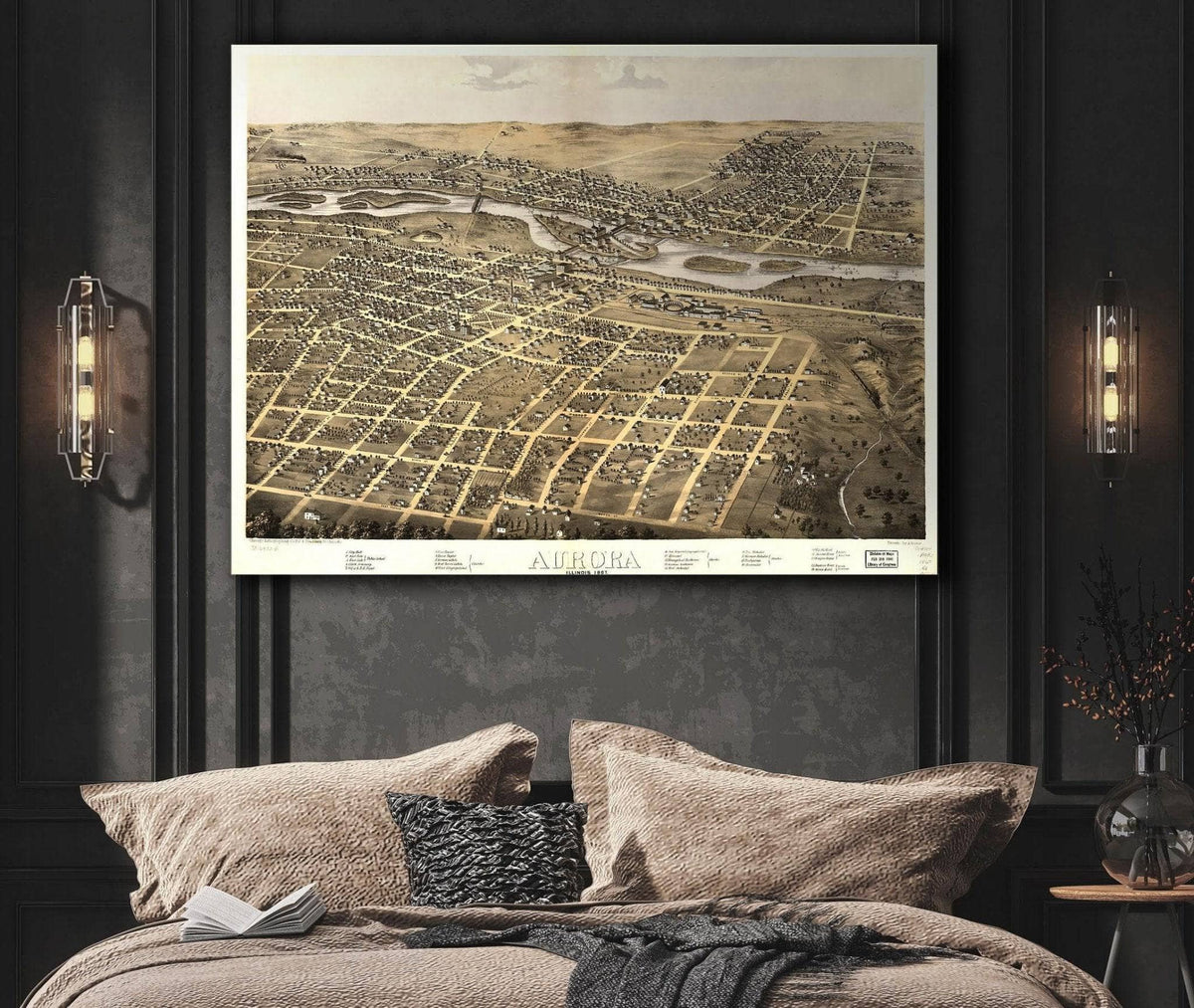 Aurora Illinois 1867 State of Illinois