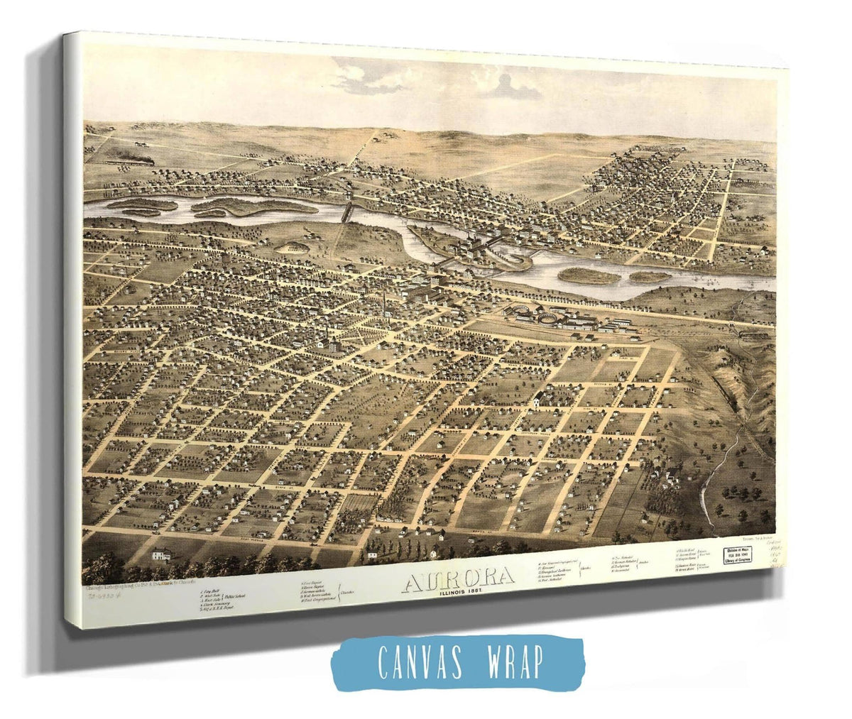 Aurora Illinois 1867 State of Illinois