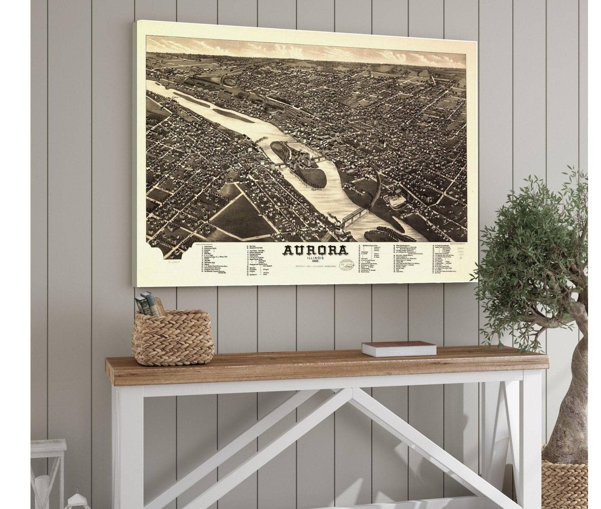 Aurora Illinois 1882  State Of Illinois