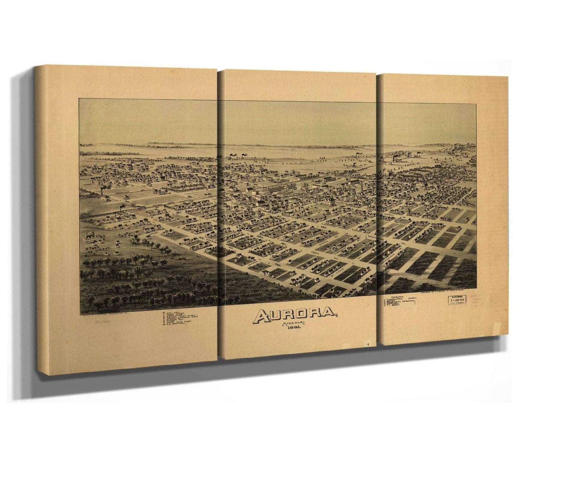 Aurora Missouri 1891  State Of Missourri
