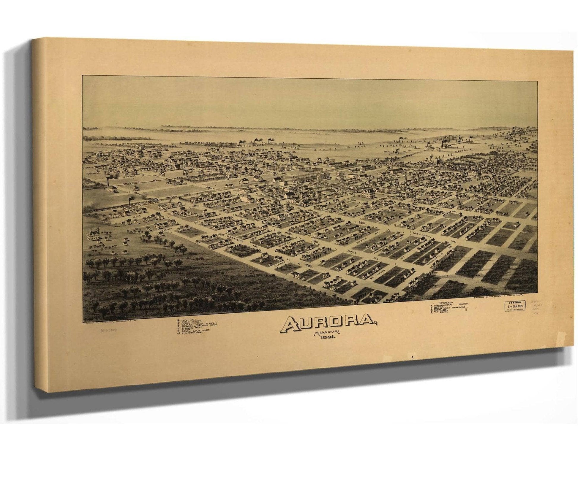 Aurora Missouri 1891  State Of Missourri