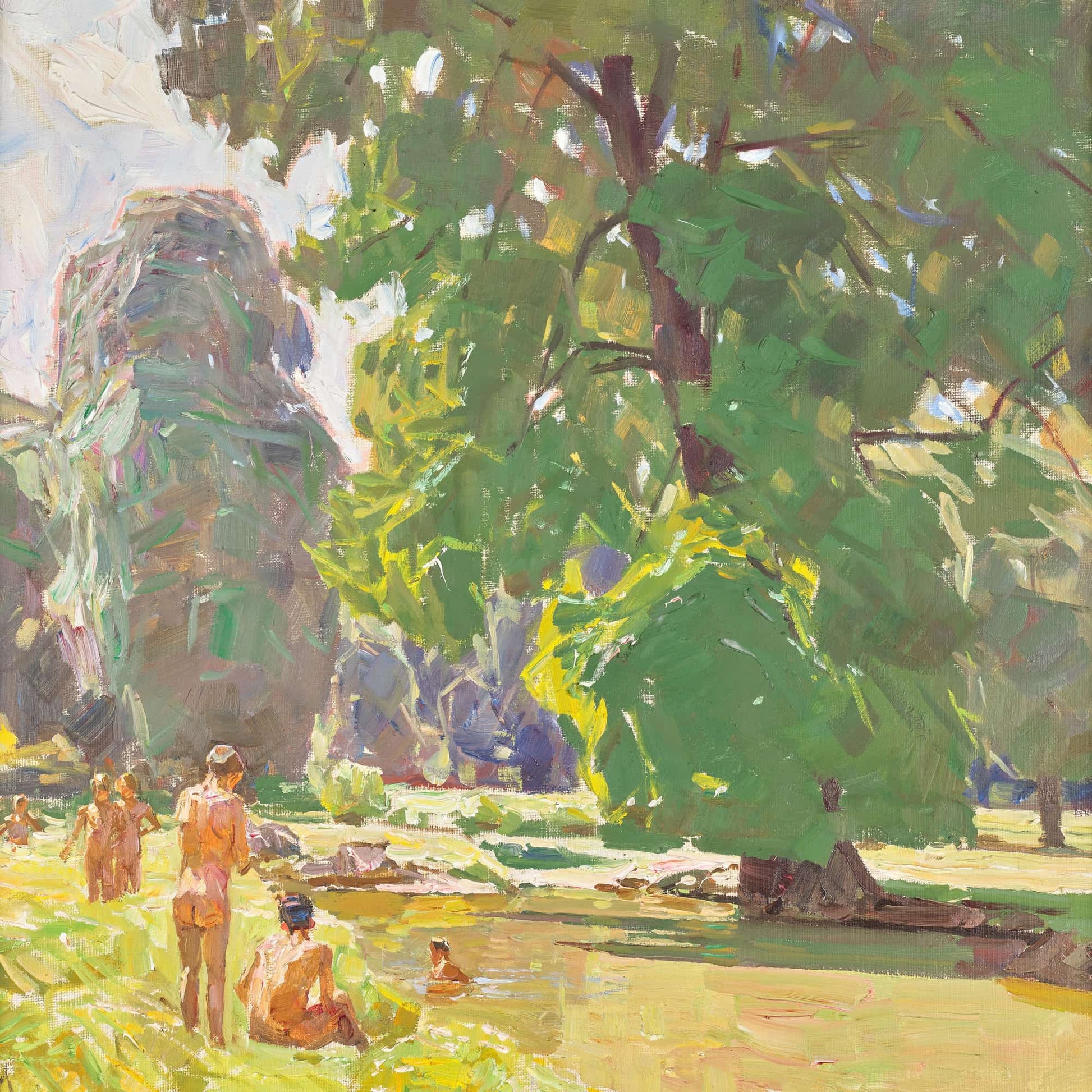 Aus Dem Wiener Prater Ii Sommertag by Carl Moll