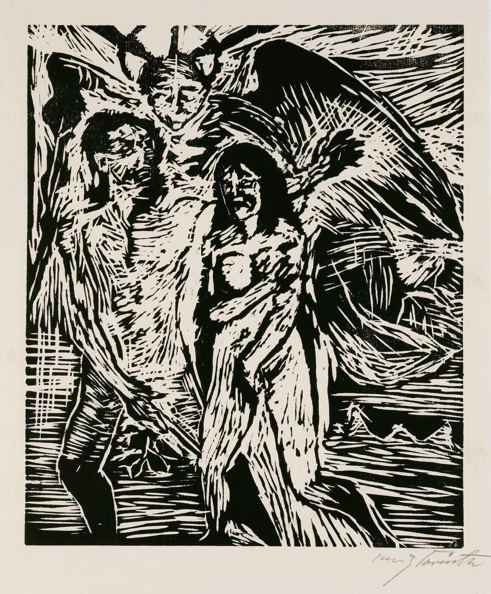 Austreibung Aus Dem Paradies by Lovis Corinth