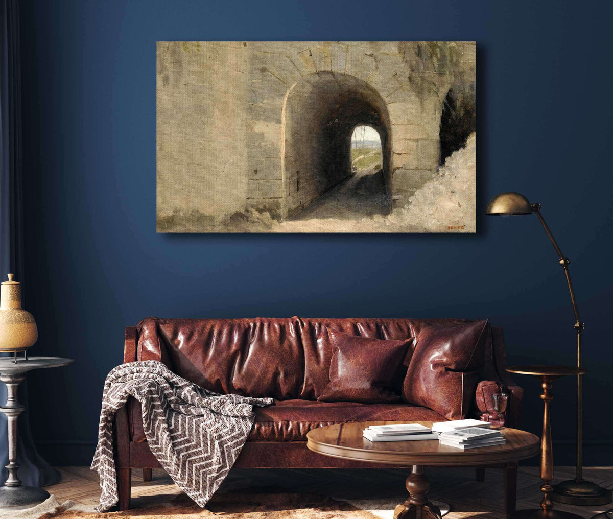 Auteuil Un Passage Voute by Jean Baptiste Camille Corot