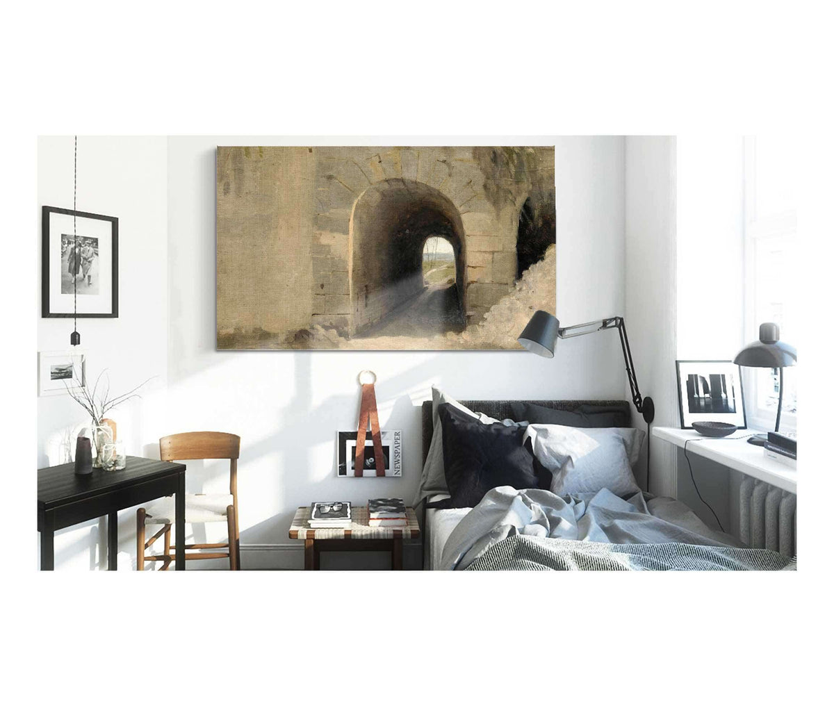 Auteuil Un Passage Voute by Jean Baptiste Camille Corot