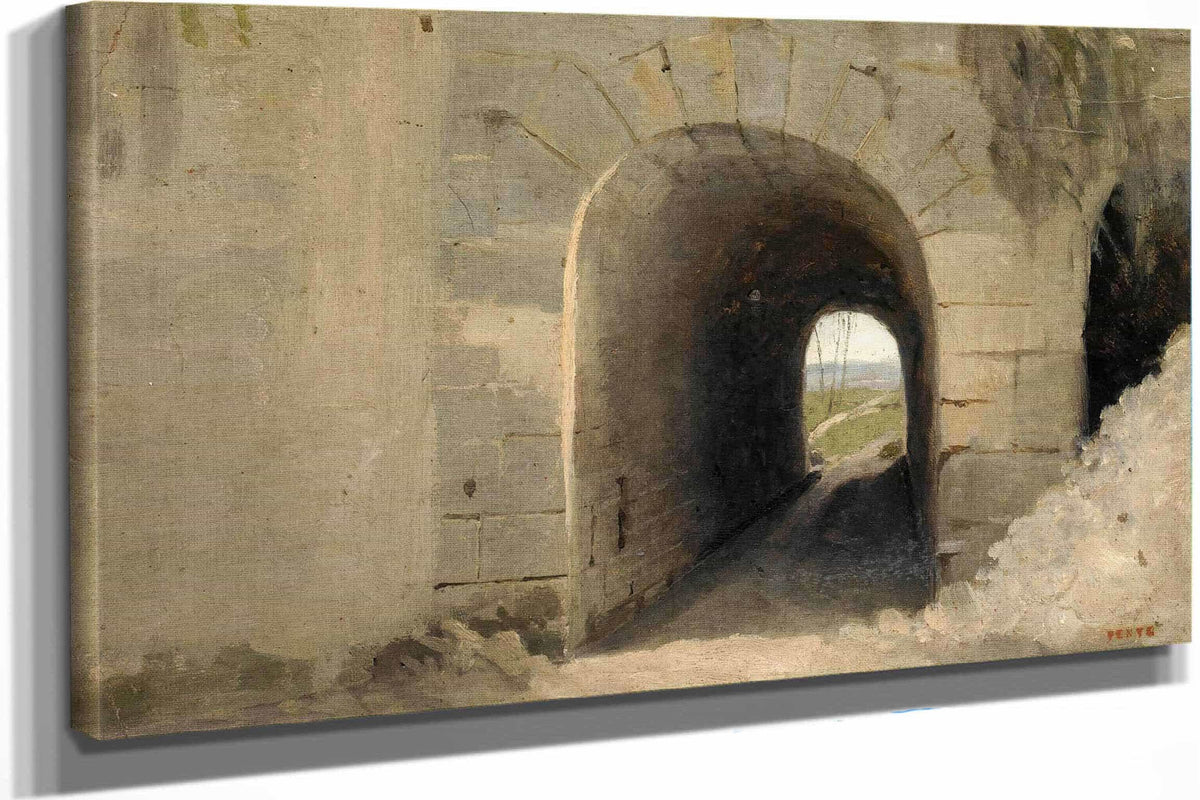 Auteuil Un Passage Voute by Jean Baptiste Camille Corot