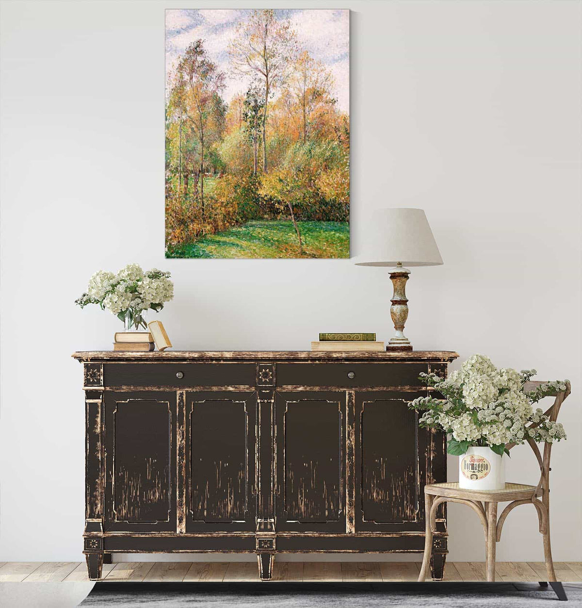 Automne Peupliers Eragny Autumn Poplars Eragny by Camille Pissarro