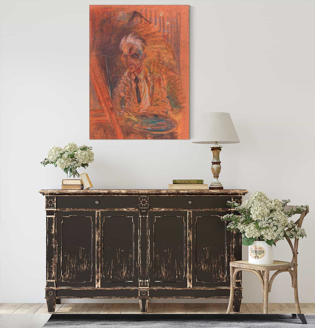 Autoportret S Paletou   by Arnold Peter Weisz Kubincan