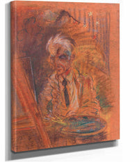 Autoportret S Paletou   by Arnold Peter Weisz Kubincan